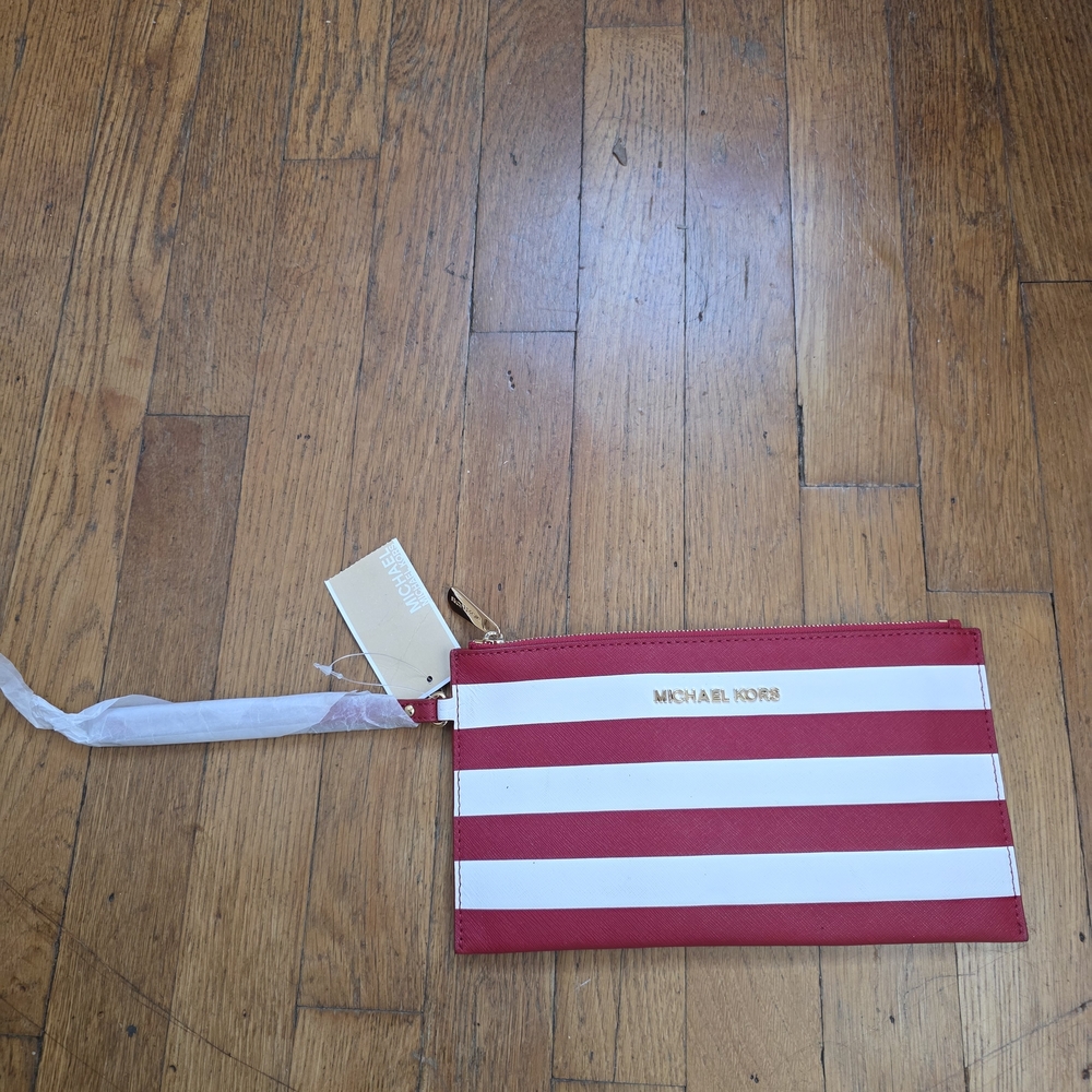 Michael Kors Red and White Mini Bag